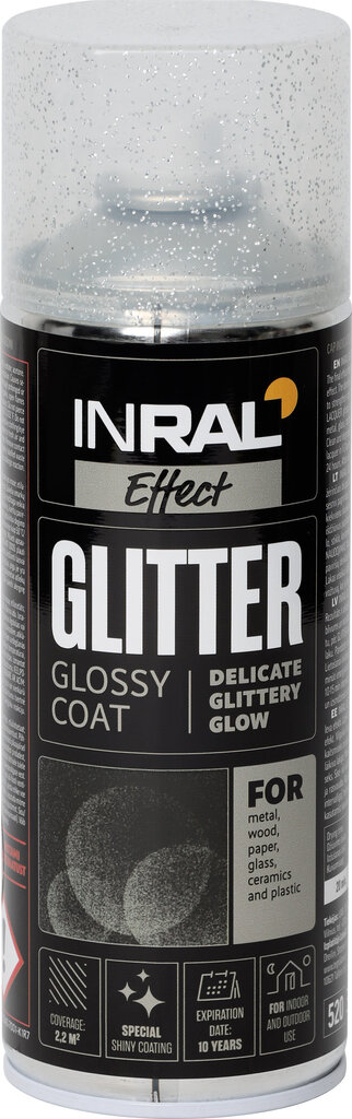 Säraga spreivärv Inral Glitter, läikiv, 400 ml цена и информация | Värvid | kaup24.ee