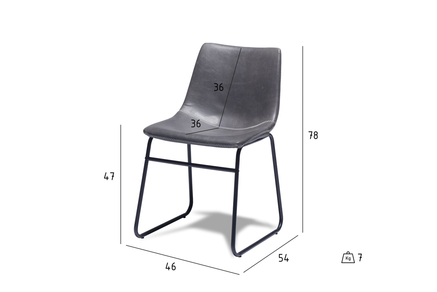 2 tooli komplekt Indiana, hall цена и информация | Söögilaua toolid, köögitoolid | kaup24.ee