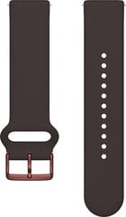 Polar ремешок для часов 20 мм S-L T, коричневый силикон цена и информация | Аксессуары для смарт-часов и браслетов | kaup24.ee
