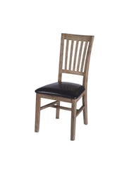 2 tooli komplekt Alaska, must/pruun hind ja info | Söögitoolid, baaritoolid | kaup24.ee