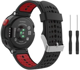 Tech-Protect kellarihm Smooth Garmin Forerunner 220/230/235/630/735XT, must/punane hind ja info | Nutikellade ja nutivõrude tarvikud | kaup24.ee