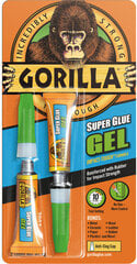Liim Gorilla "Superglue Gel" 2x3g hind ja info | Liimid | kaup24.ee