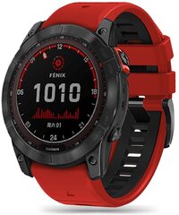 Tech-Protect ремешок для часов IconBand Pro Garmin fenix 5/6/6 Pro/7, red/black цена и информация | Аксессуары для смарт-часов и браслетов | kaup24.ee