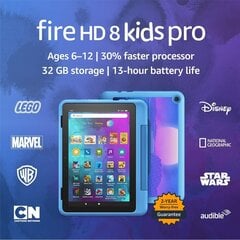 Товар с повреждением. Планшет Amazon Fire HD 8/32 Гб Kids Pro 2022, cyber blue цена и информация | Товары с повреждениями | kaup24.ee