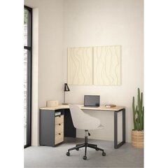 Kirjutuslaud Aatrium, 150x99x75 cm, pruun/must цена и информация | Компьютерные, письменные столы | kaup24.ee