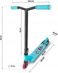 Самокат Trick, бирюзовый цена и информация | Самокаты | kaup24.ee