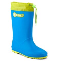 Kummikud tüdrukutele Wellingtons Coqui Rainy Collar, sinised цена и информация | Резиновые сапоги детские | kaup24.ee