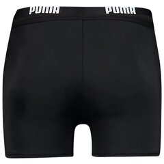 Ujumispüksid meestele Puma Logo Swim Trunk M 907657, must hind ja info | Ujumispüksid, shortsid | kaup24.ee