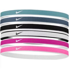 Peapaelad Nike Swoosh Sport headbands N1002021412OS, 6 tk., erinevad värvid hind ja info | Naiste spordiriided | kaup24.ee