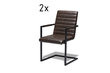 2 tooli komplekt Fanny, tumepruun hind ja info | Söögilaua toolid, köögitoolid | kaup24.ee