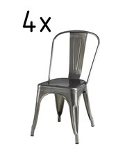 4 tooli komplekt Korona, hall цена и информация | Стулья для кухни и столовой | kaup24.ee