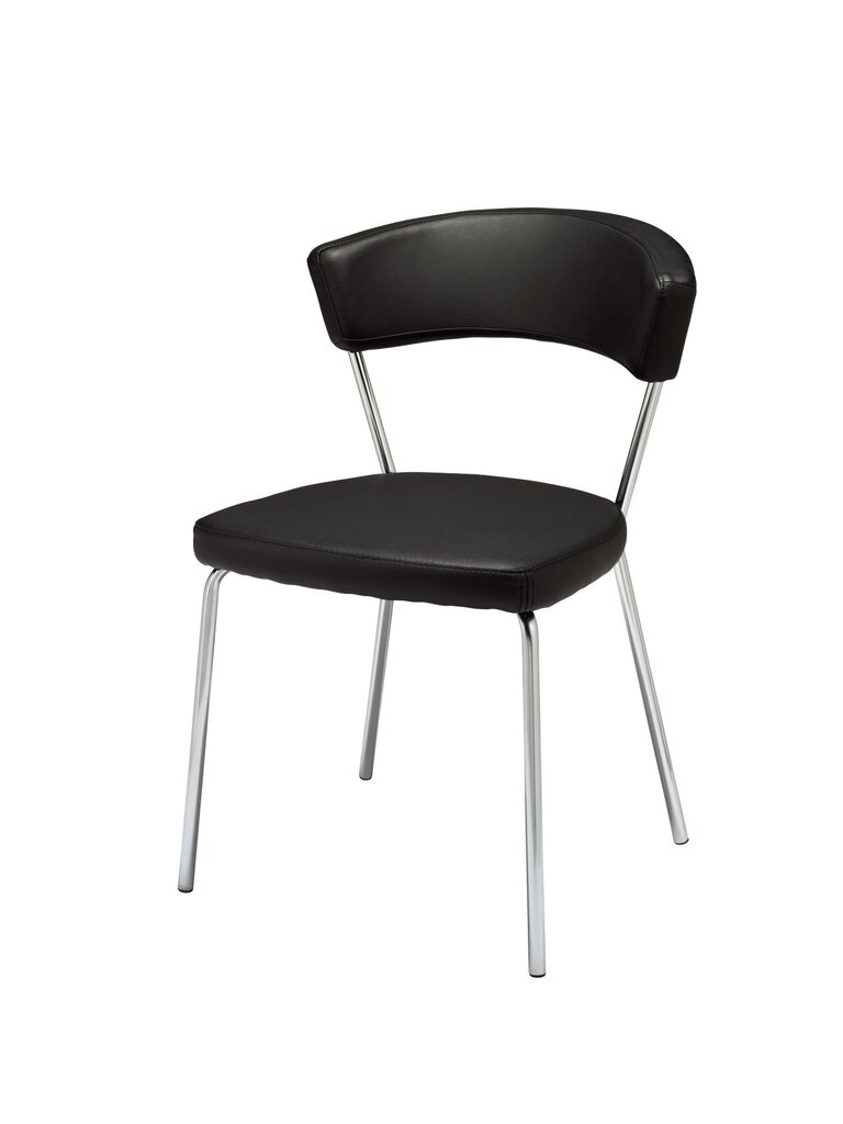 4 tooli komplekt Preben, must цена и информация | Söögilaua toolid, köögitoolid | kaup24.ee