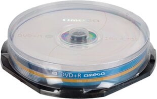 Omega DVD+R 4,7GB 16x 10tk tornis hind ja info | Vinüülplaadid, CD, DVD | kaup24.ee