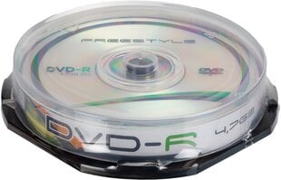 Omega Freestyle DVD-R 4,7GB 16x 10шт цена и информация | Виниловые пластинки, CD, DVD | kaup24.ee