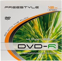 Omega Freestyle DVD+R 4,7GB 16x Slim цена и информация | Виниловые пластинки, CD, DVD | kaup24.ee