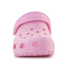 Crocs™ kummikingad lastele Classic Glitter Clog K Jr 206992-6S0, roosad hind ja info | Laste kummijalatsid | kaup24.ee