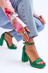 Naiste sandaalid 25503-21, rohelised цена и информация | Женские босоножки  | kaup24.ee