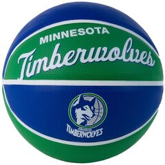 Korvpallipall Wilson Team Retro Minnesota Timberwolves minipall WTB3200XBMIN, suurus 3 цена и информация | Баскетбольные мячи | kaup24.ee