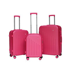 Reisikohvri komplekt, 3 tk, roosa цена и информация | Чемоданы, дорожные сумки | kaup24.ee