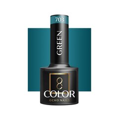 Hübriidküünelakk Ocho Nails Green, 703 roheline, 5 g hind ja info | Küünelakid, küünetugevdajad | kaup24.ee