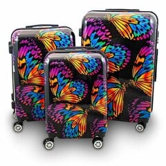 Комплект чемоданов, цветные цена и информация | Чемоданы, дорожные сумки | kaup24.ee