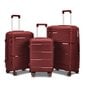 Kohvrite komplekt Barut, XL-M, punane, 3 tk hind ja info | Kohvrid, reisikotid | kaup24.ee