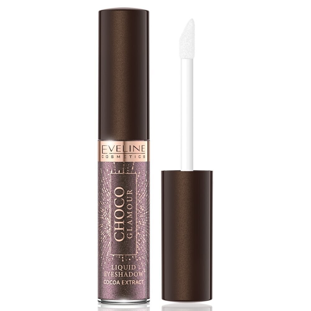 Vedel lauvärv Eveline Choco Glamour Liquid Eyeshadow 06, 6,5 ml цена и информация | Ripsmetušid, lauvärvid, silmapliiatsid, seerumid | kaup24.ee