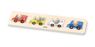 Деревянная головоломка - автомобили Viga 44535, 4 д. цена и информация | Пазлы | kaup24.ee