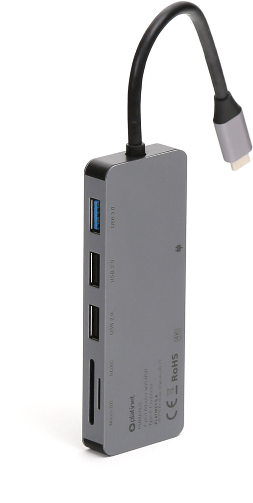 Platineti adapter USB-C 7in1 4K (45221) hind ja info | USB jagajad, adapterid | kaup24.ee