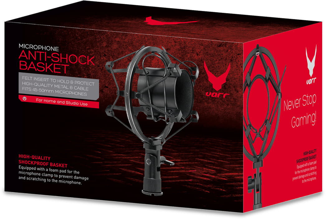 Omega mikrofonihoidik Varr Gaming Basket Stand (45599) цена и информация | Mikrofonid | kaup24.ee