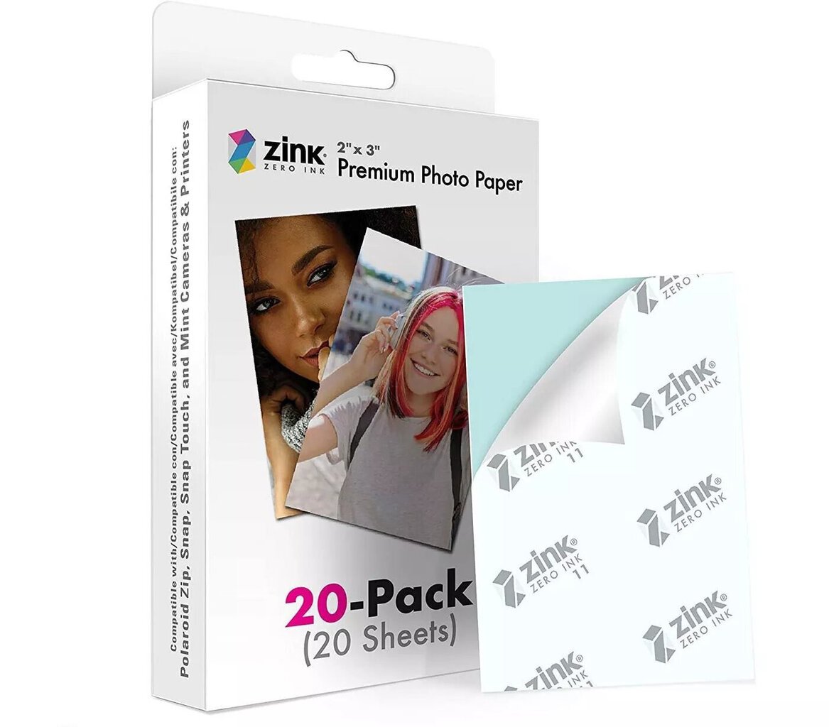 Polaroid Zink Media 2x3" 20tk цена и информация | Lisatarvikud fotoaparaatidele | kaup24.ee