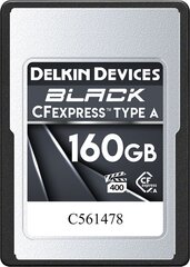 Delkin mälukaart CFexpress 160GB Black Type A цена и информация | Карты памяти | kaup24.ee