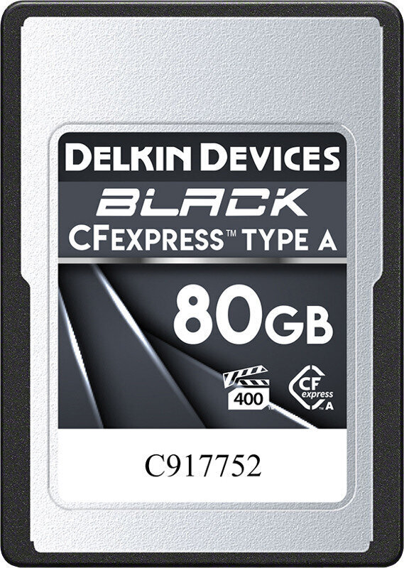 Delkin mälukaart CFexpress 80GB Black Type A цена и информация | Fotoaparaatide mälukaardid | kaup24.ee