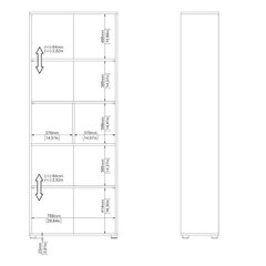 Riiul Aatrium Sign, must hind ja info | Riiulid | kaup24.ee