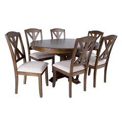 Столовый набор Home4You James, коричневый цена и информация | Комплекты мебели для столовой | kaup24.ee