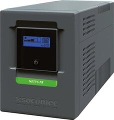 Socomec - NETYS PR MT1500VA/1050W 230V/AVR/LCD/6xIEC/USB/MINI TOWER цена и информация | Источники бесперебойного питания (UPS) | kaup24.ee