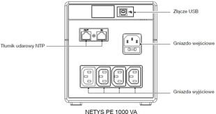 Socomec Netys PE1000 hind ja info | Puhvertoiteallikad (UPS) | kaup24.ee