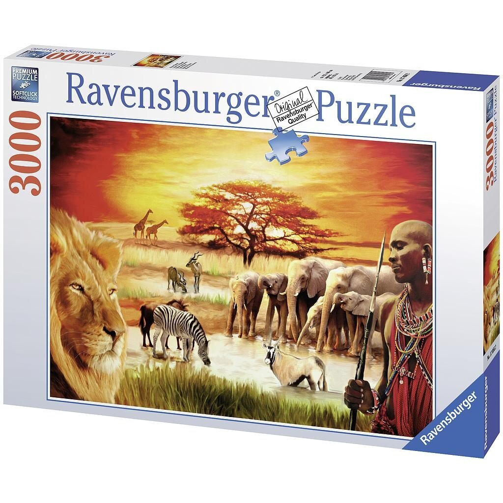 Pusle Ravensburger Savanni loomad, 3000 tk hind ja info | Pusled | kaup24.ee