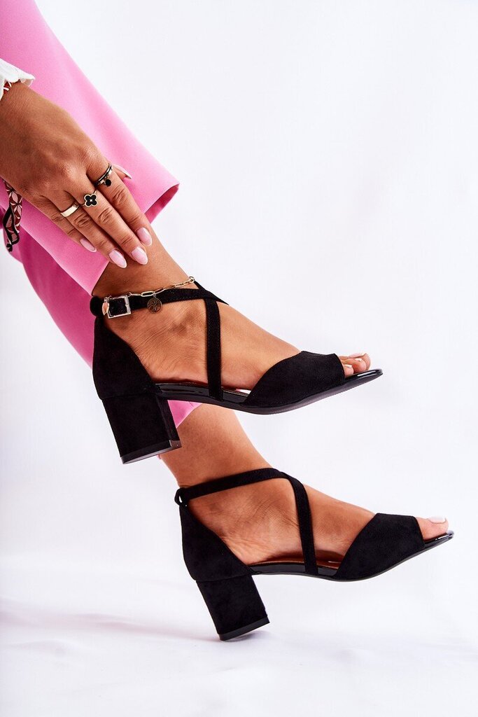Sandaalid naistele Sergio Leone SK825, must hind ja info | Naiste sandaalid | kaup24.ee