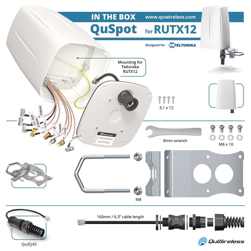 QuWireless QuSpot AX12S hind ja info | TV antennid | kaup24.ee