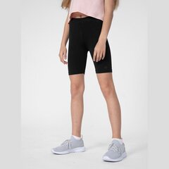 Lühikesed püksid Tüdrukutele 4F 4FJSS23TTIGF05020S, must hind ja info | Tüdrukute lühikesed püksid | kaup24.ee