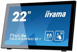 IIYAMA - 21,5'' T2235MSC-B1 DOTYK HDMI/DVI/10P цена и информация | Iiyama Мониторы, стойки для мониторов | kaup24.ee