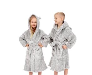 Hommikumantel lastele kaisukaru, hall цена и информация | Пижамы, халаты для девочек | kaup24.ee
