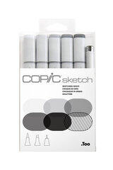 Markerid Copic Sketch Sketching Greys, 6 tk hind ja info | Kunstitarbed, voolimise tarvikud | kaup24.ee