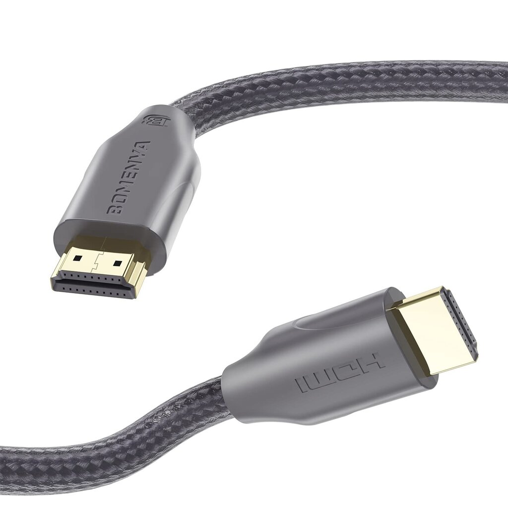 Kiire HDMI-kaabel BOMENYA, 8K, 10M, 48Gbps, hall hind ja info | Kaablid ja juhtmed | kaup24.ee