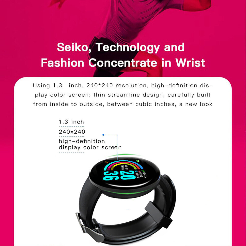 Smartwatch D18 hind ja info | Nutikellad (smartwatch) | kaup24.ee