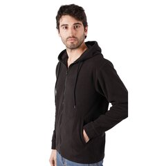 Kapuutsiga fliisjakk meestele Polar Fleece, Nero цена и информация | Мужские толстовки | kaup24.ee