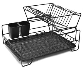 Сушилка для посуды 1 уровень с поддоном, 40 см цена и информация | Столовые и кухонные приборы | kaup24.ee