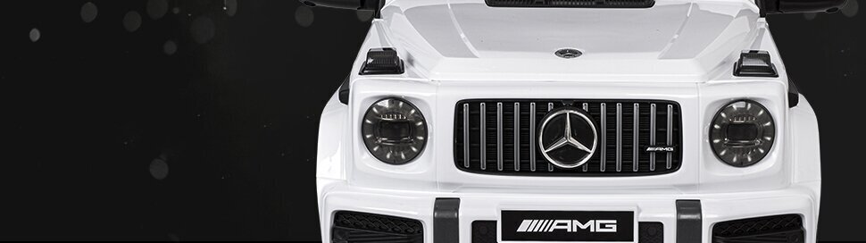 Mercedes AMG G63 ühekohaline elektriauto lastele, valge hind ja info | Laste elektriautod | kaup24.ee