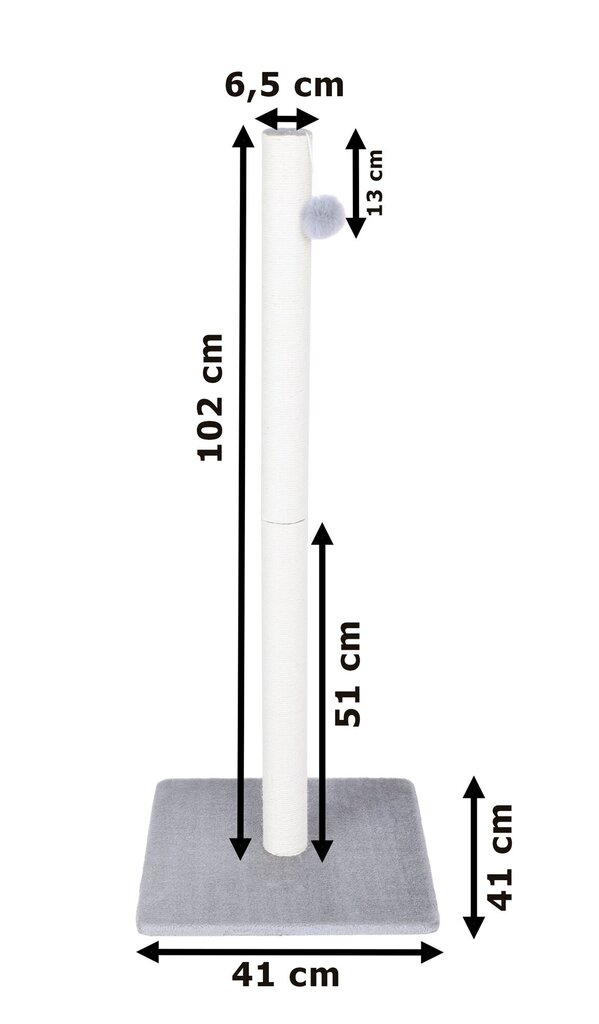 Kraapimispost Benek, 104 cm hind ja info | Kassi kraapimispuud | kaup24.ee